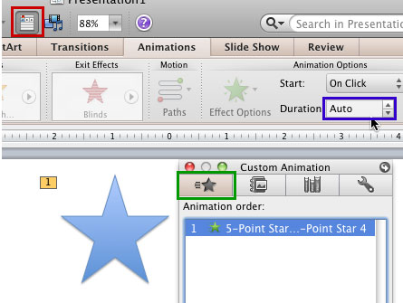 change all picture animations powerpoint for mac 2011